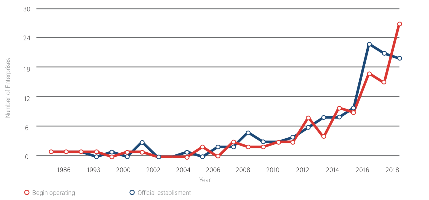 Age of Turkish social enterprises